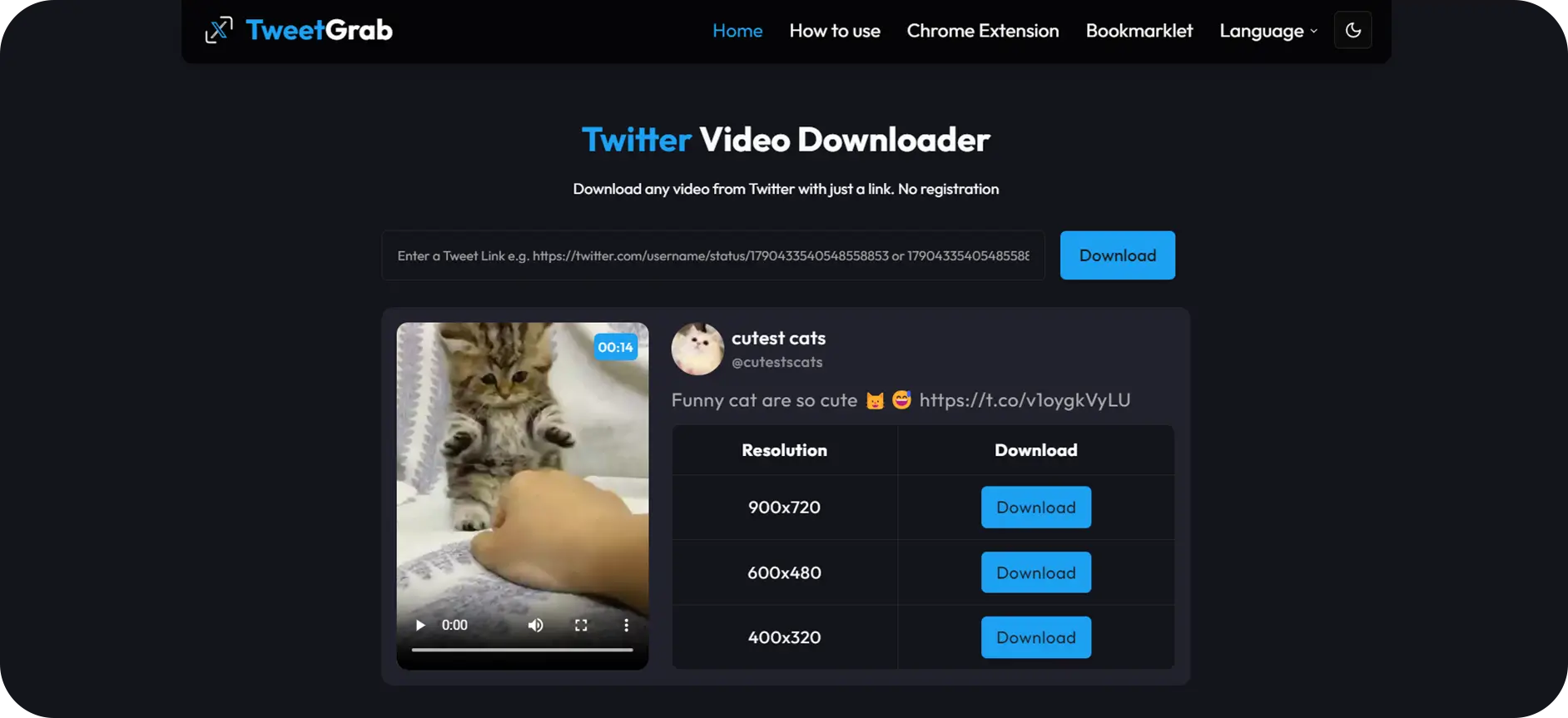 Download the video in your chosen quality